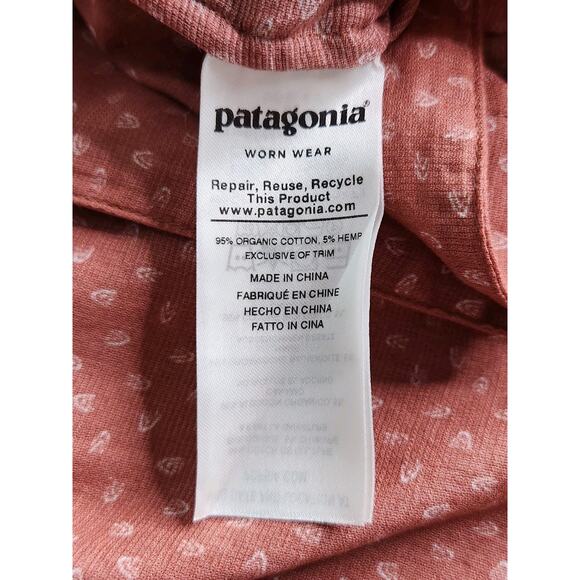 Patagonia Men's Short Sleeves Worn Wear M's A/C Print Button Up Shirt Size Large - Picture 6 of 8